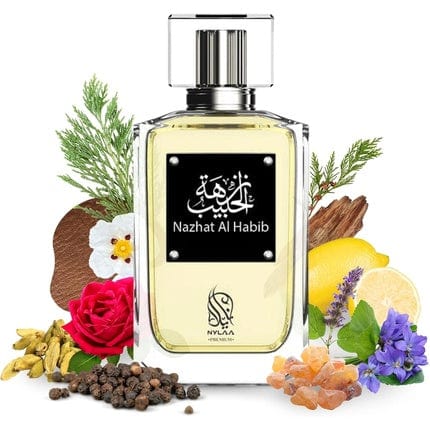 Nazhat Al Habib 100ml Perfume Ebony Fume Woody Smoke Sublime Leather Cistus Patchouli Oriental Unisex Fragrance