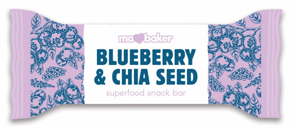 Superfood Snack Bar Blueberry & Chia 45g, Ma Baker