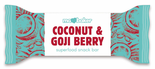 Superfood Snack Bars Coconut & Goji Berry 45g, Ma Baker