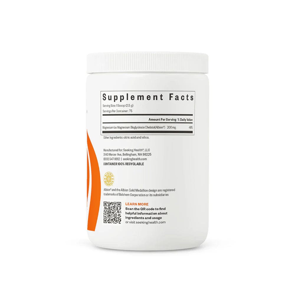 Magnésium Glycinate Powder, 187,5g - Seeking Health