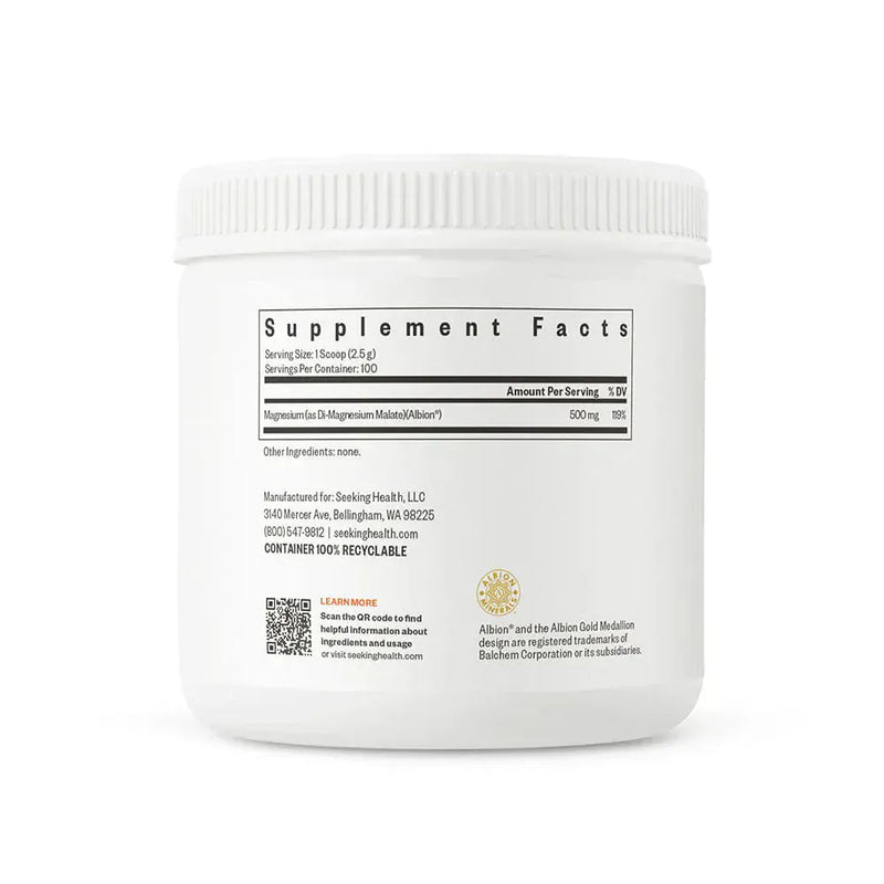 Polvo de malato de magnesio - 500 mg - 250 g - Buscando salud