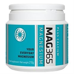 MAG365 Magnesium Supplement plus Calcium 210g., Mag365