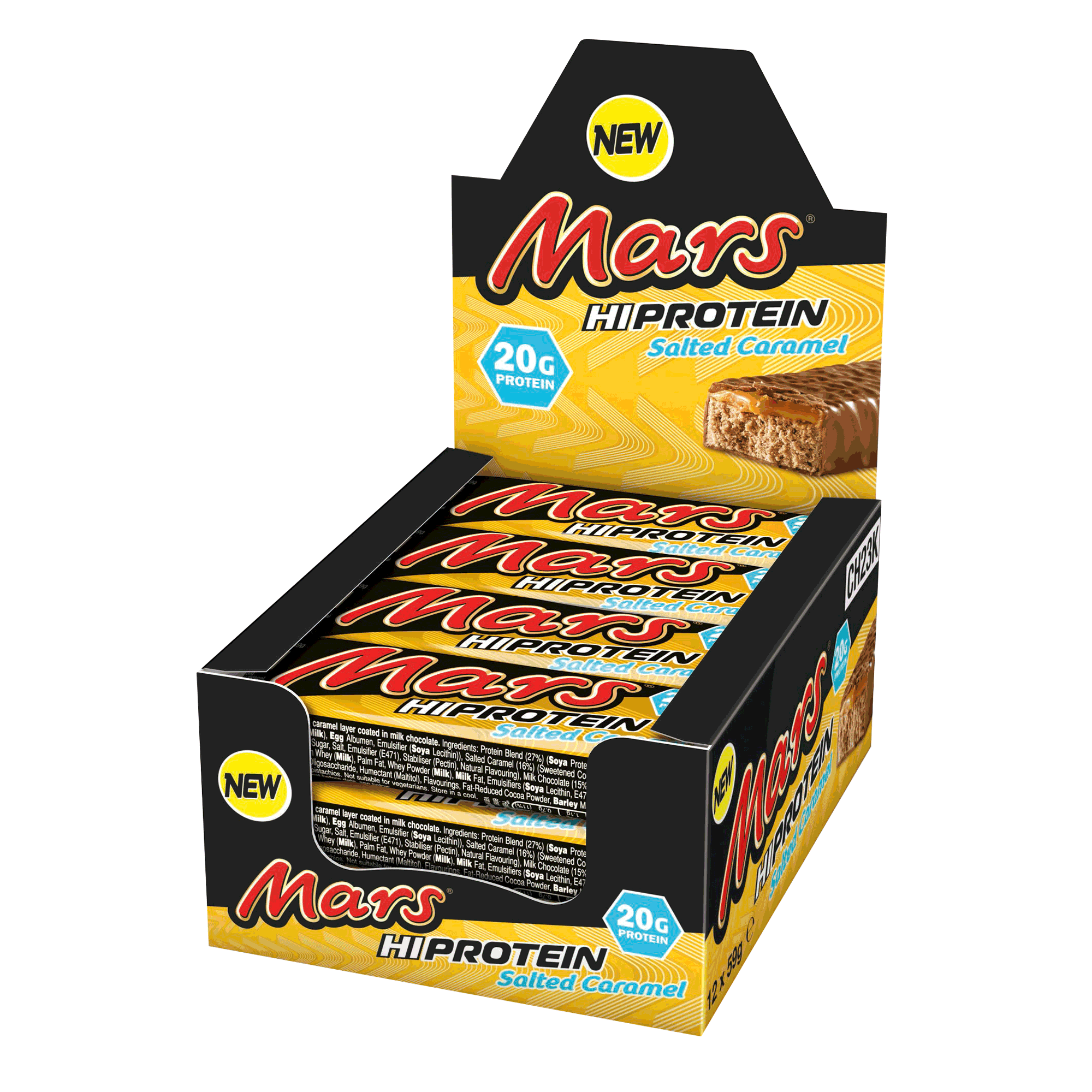 Mars Hi-Protein Bars 12x59g Salted Caramel