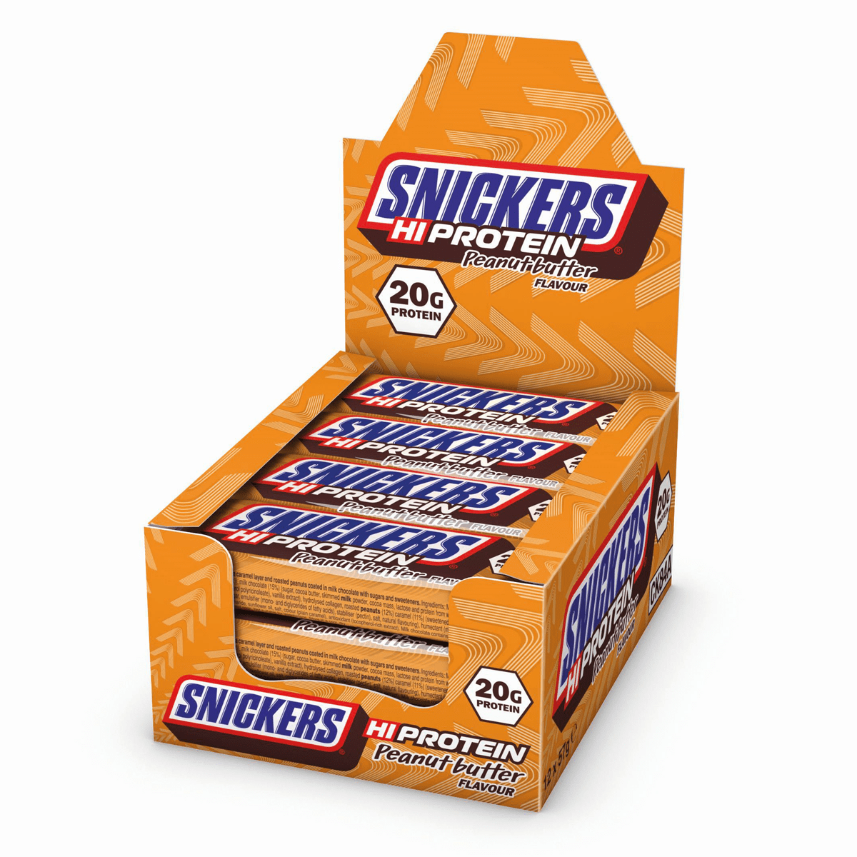 Snickers Hi-Protein Bars 12x57g Peanut Butter