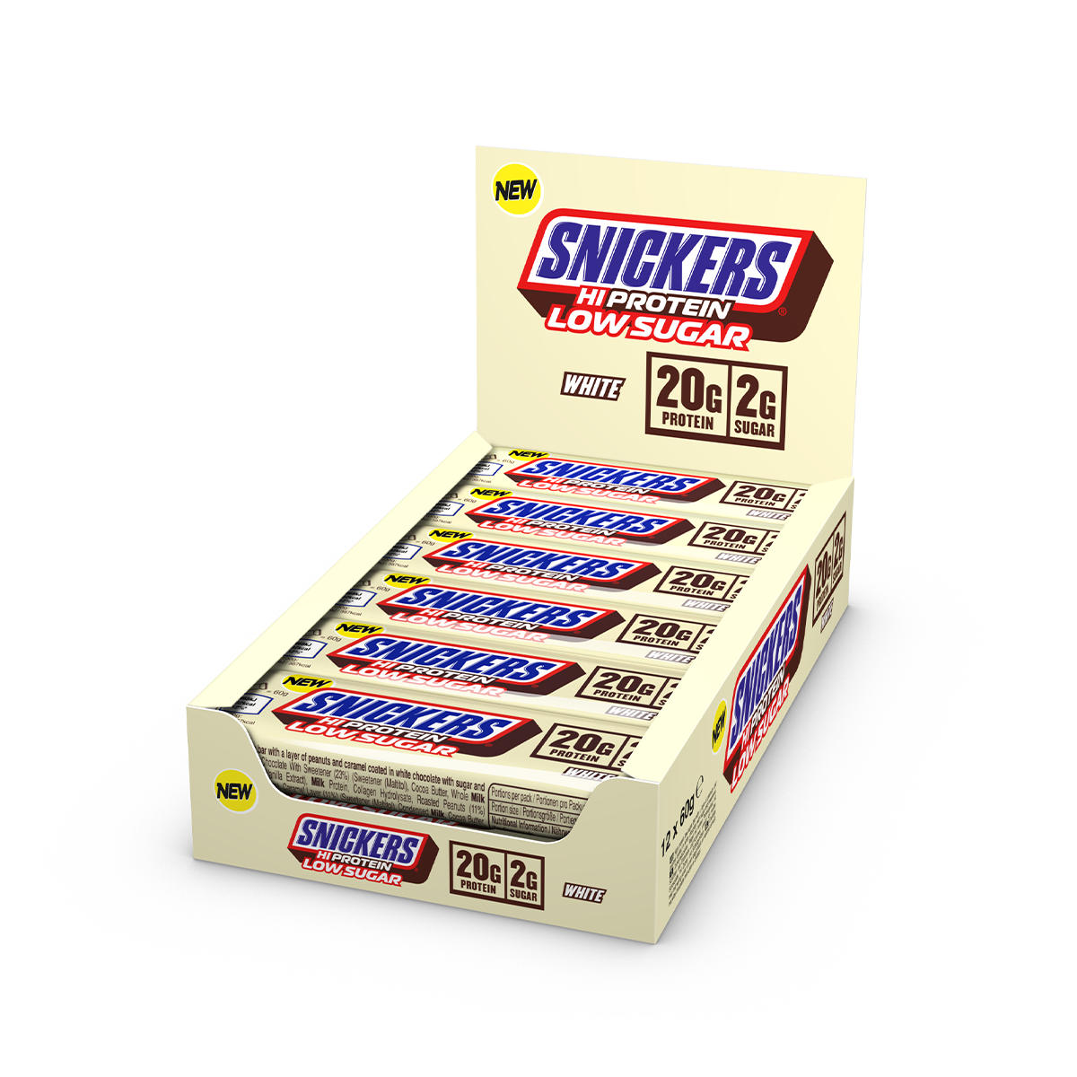 Snickers Low Sugar Protein Bar 12x57g White