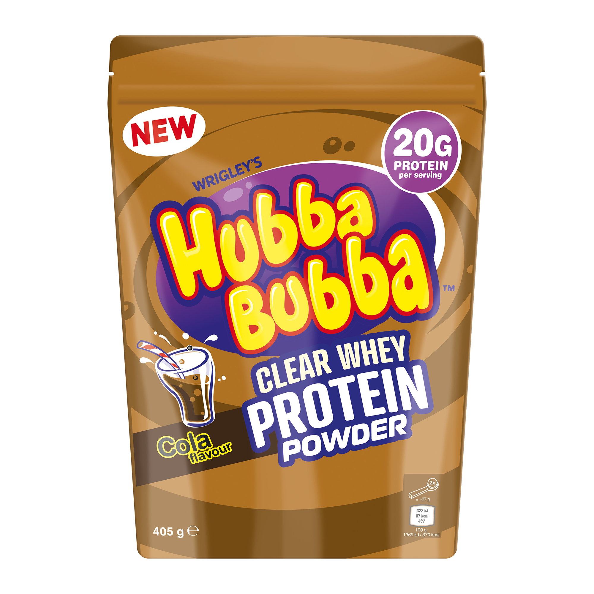 Hubba Bubba Clear Whey 405g Cola