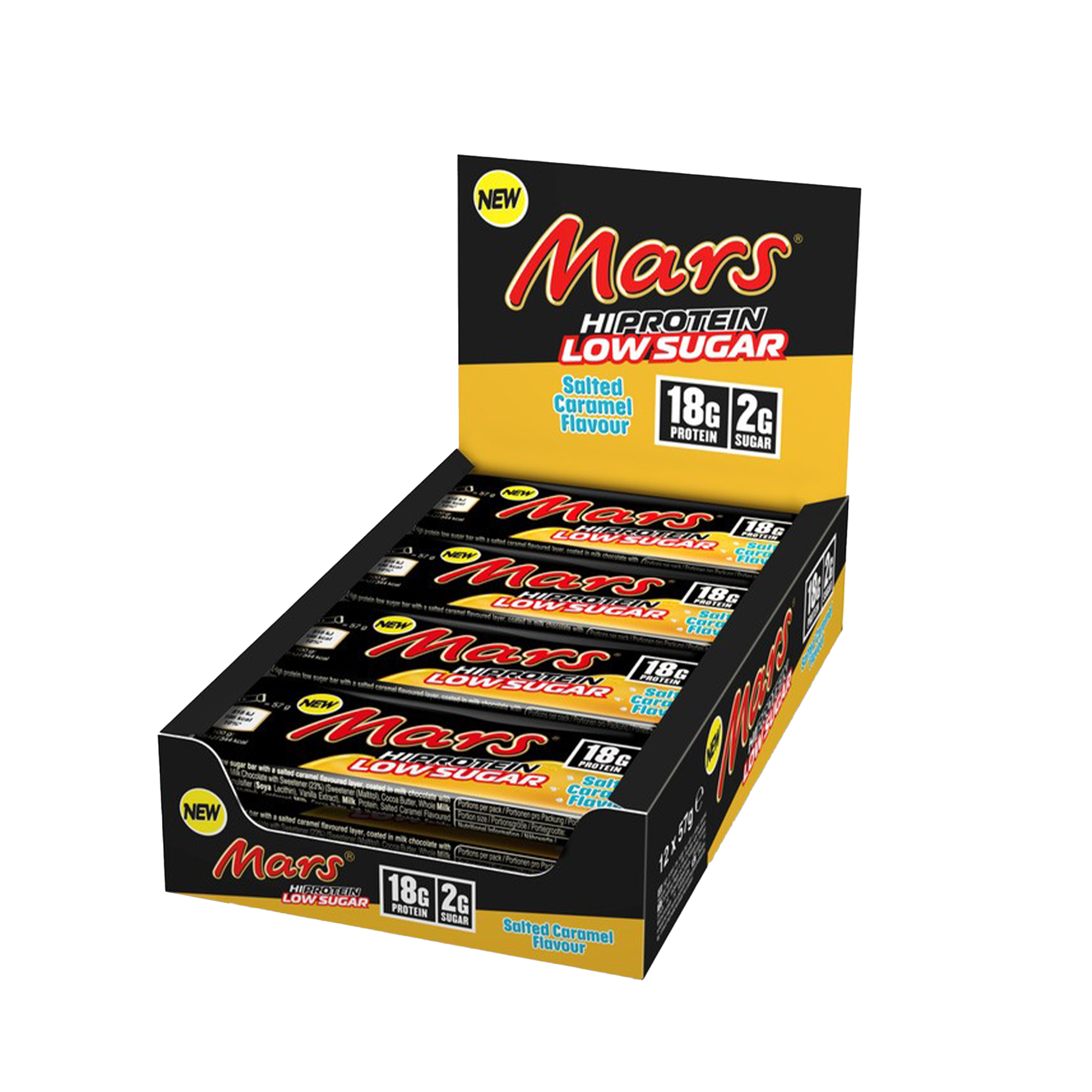 Mars Hi Protein Low Sugar 12x57g Salted Caramel