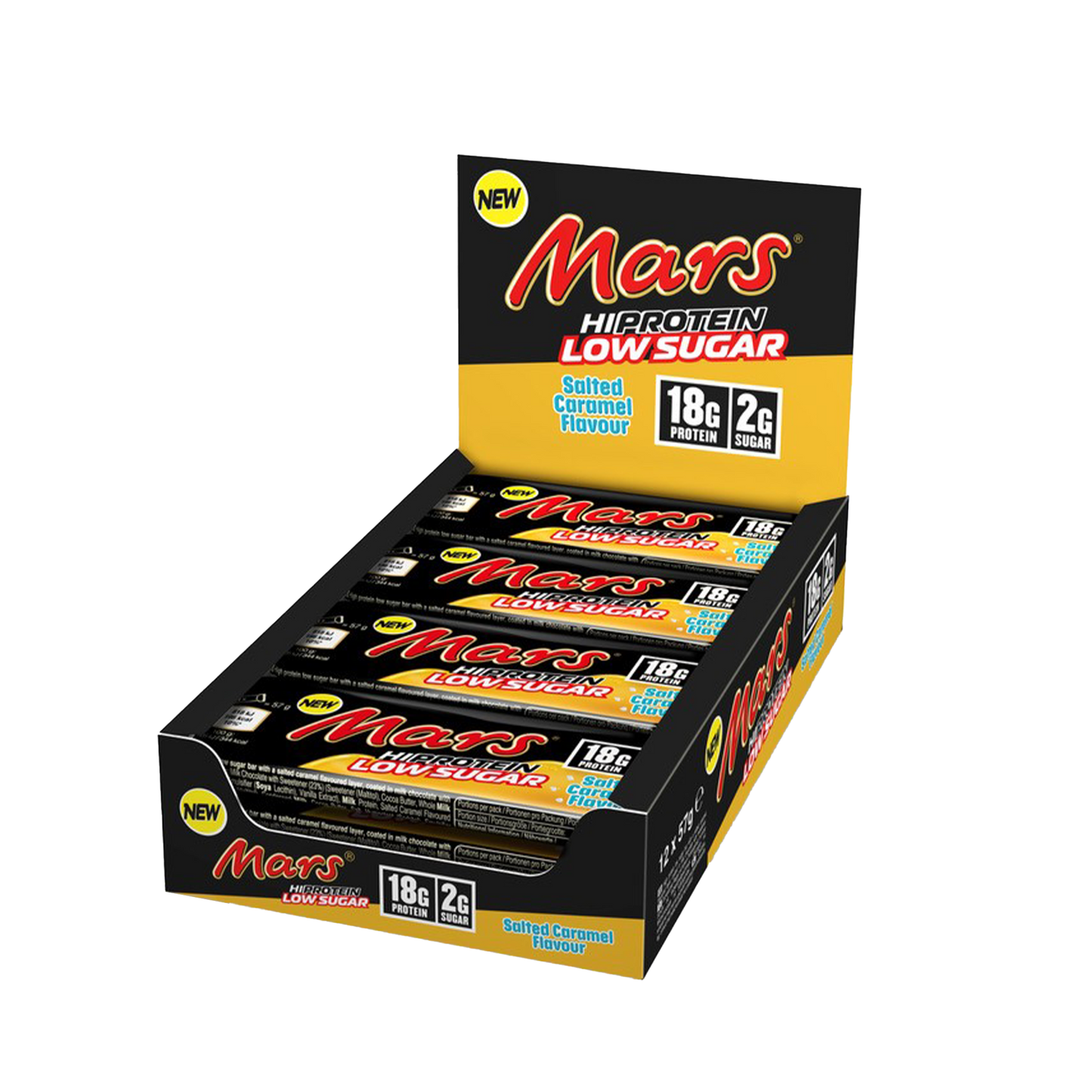 Mars Hi Protein Low Sugar 12x57g Salted Caramel