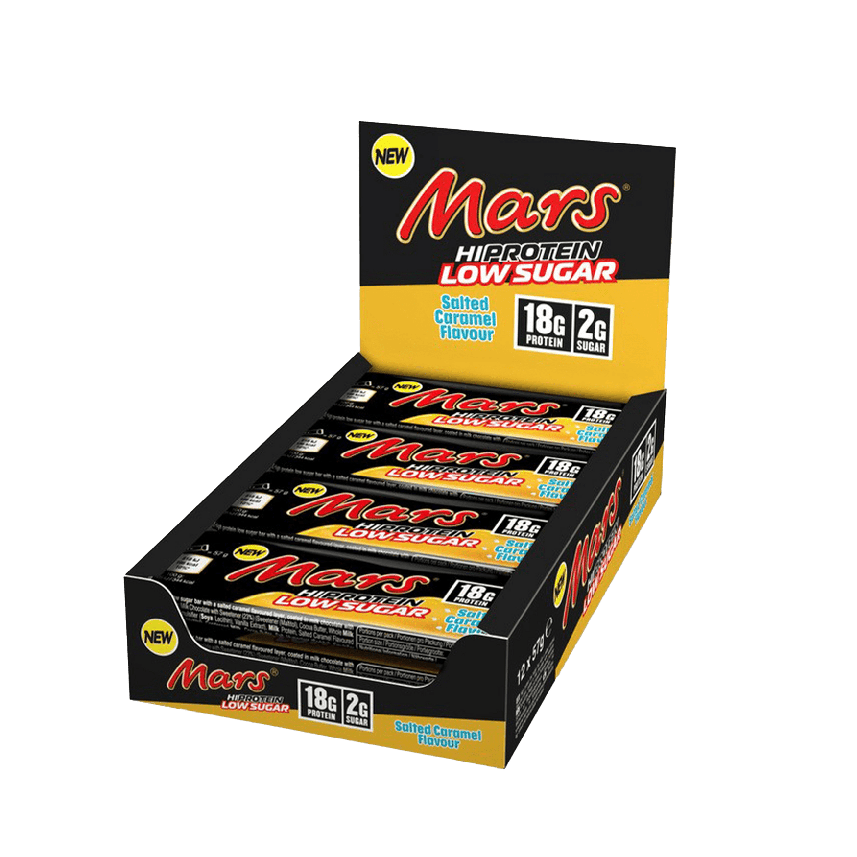 Mars Hi Protein Low Sugar 12x57g Salted Caramel