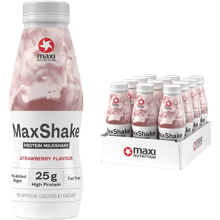 Maxi Nutrition RTD Strawberry 12x330ml Strawberry