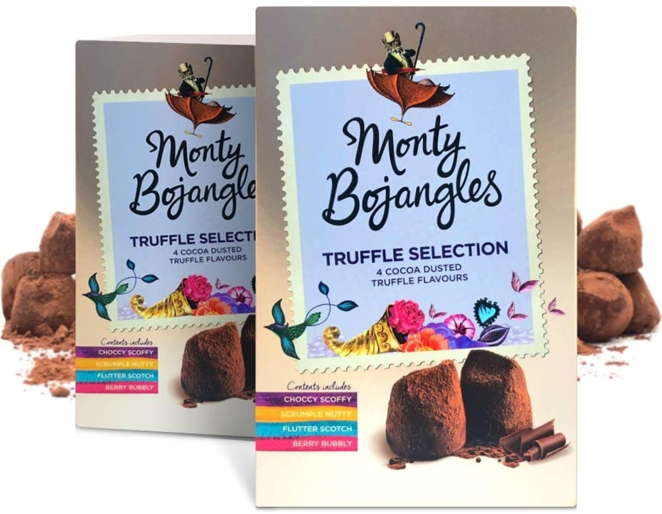 Cocoa Dusted Truffles Selection Gift Carton 200g, Monty Bojangles