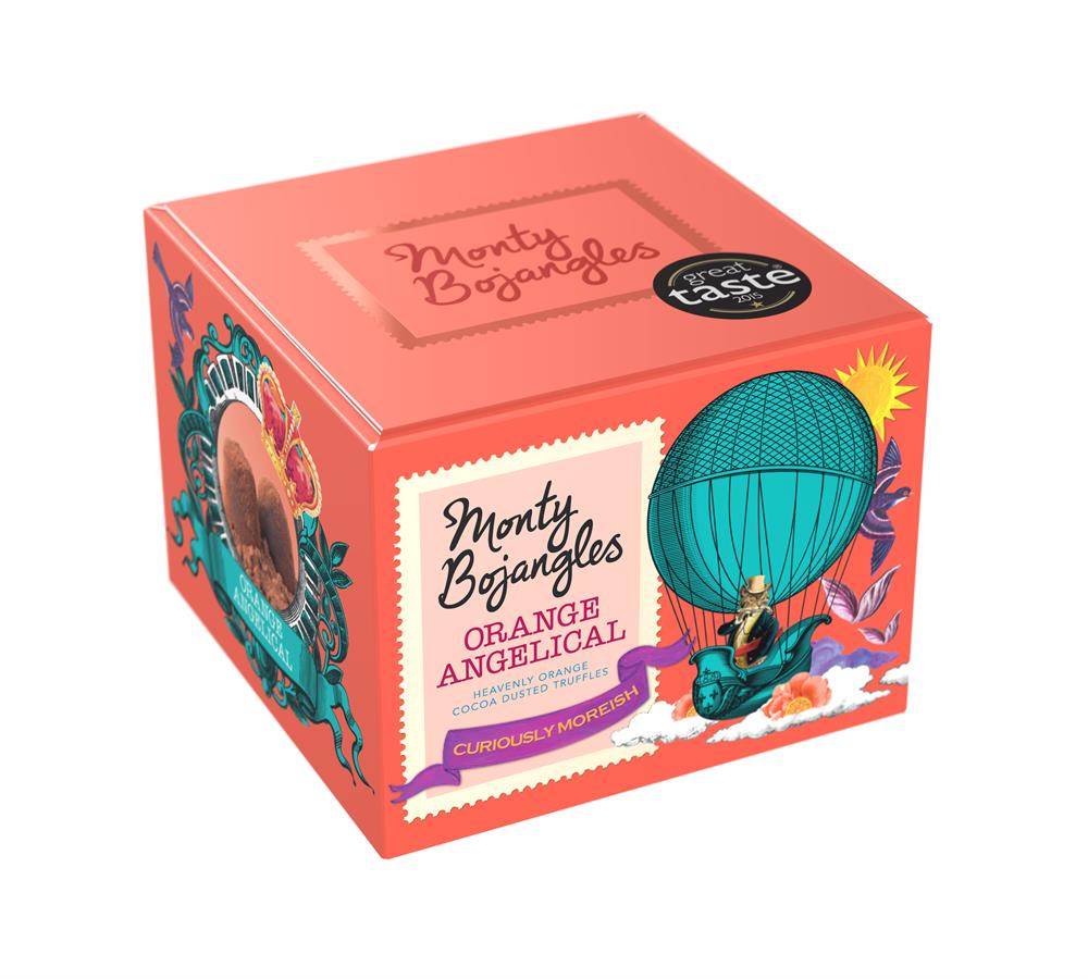 Orange Angelical Cocoa Dusted Truffles 150g, Monty Bojangles