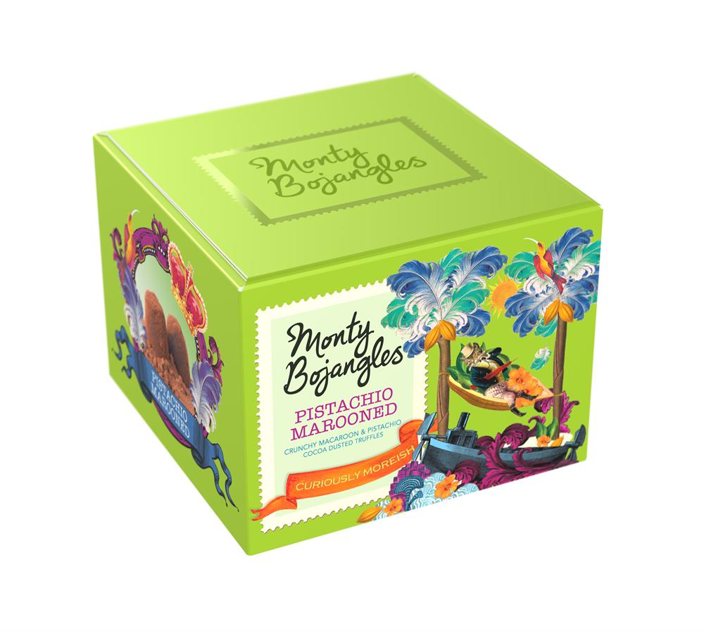 Pistachio Marooned Cocoa Dusted Truffles 150g, Monty Bojangles