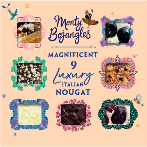 Magnificent Luxury Italian Nougat Collection Gift Box 135g, Monty Bojangles