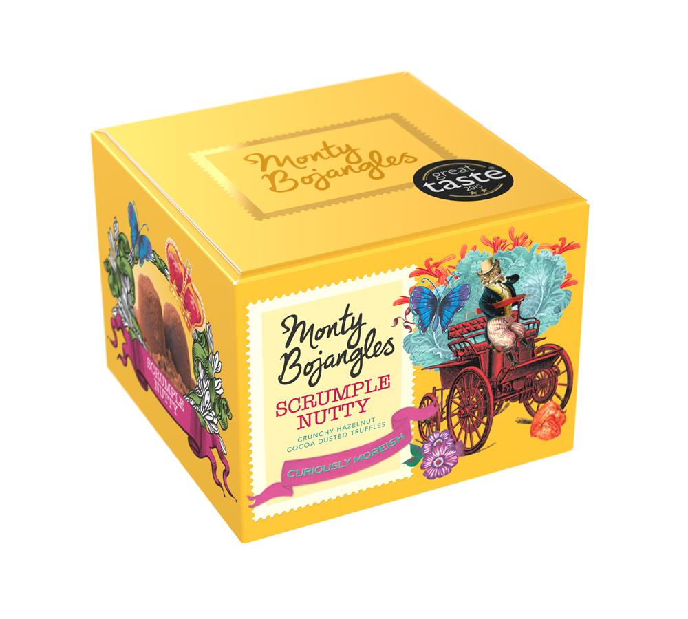 Scrumple Nutty Coccoa Dusted Truffles 150g, Monty Bojangles