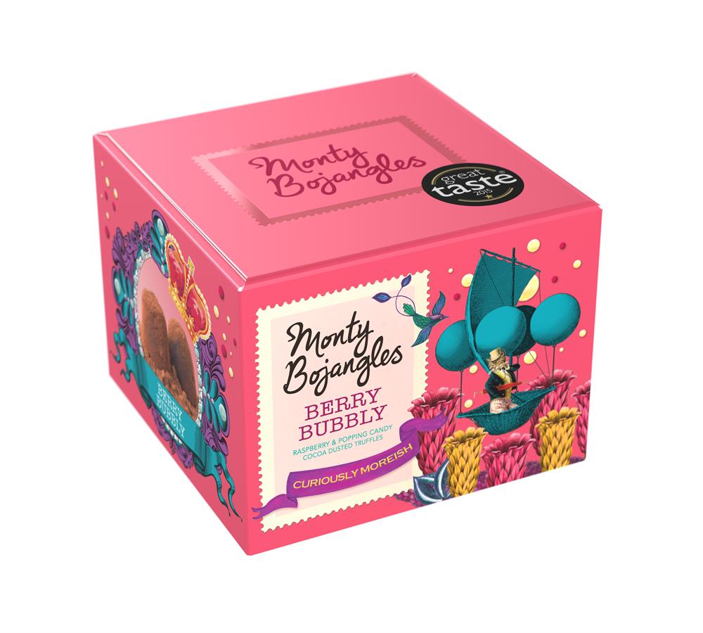 Berry Bubbly Cocoa Dusted Truffles 150g, Monty Bojangles