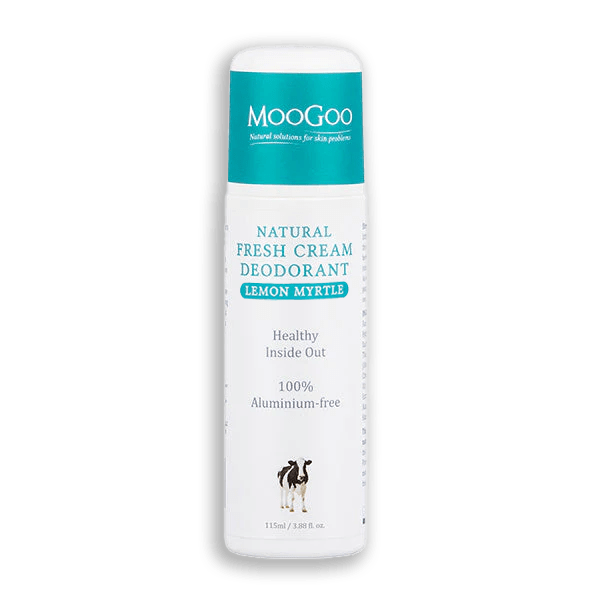 MooGoo Fresh Cream Lemon Myrtle Deodorant 115ml - welzo