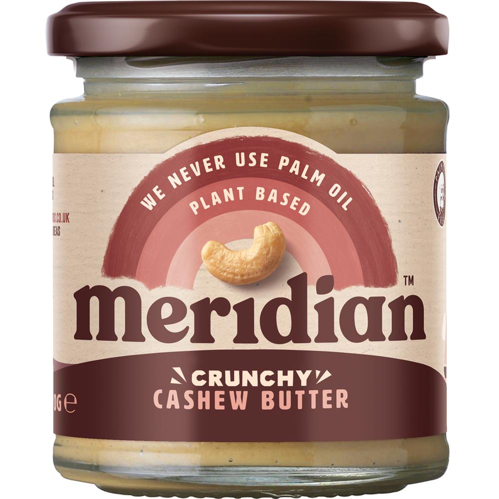 Meridian Crunchy Cashew Butter 170g, Meridian