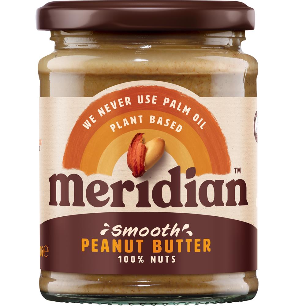 Smooth Peanut Butter 100% 280g, Meridian