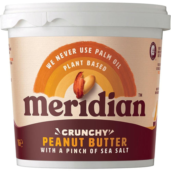 Crunchy Peanut Butter with Salt 1000g, Meridian