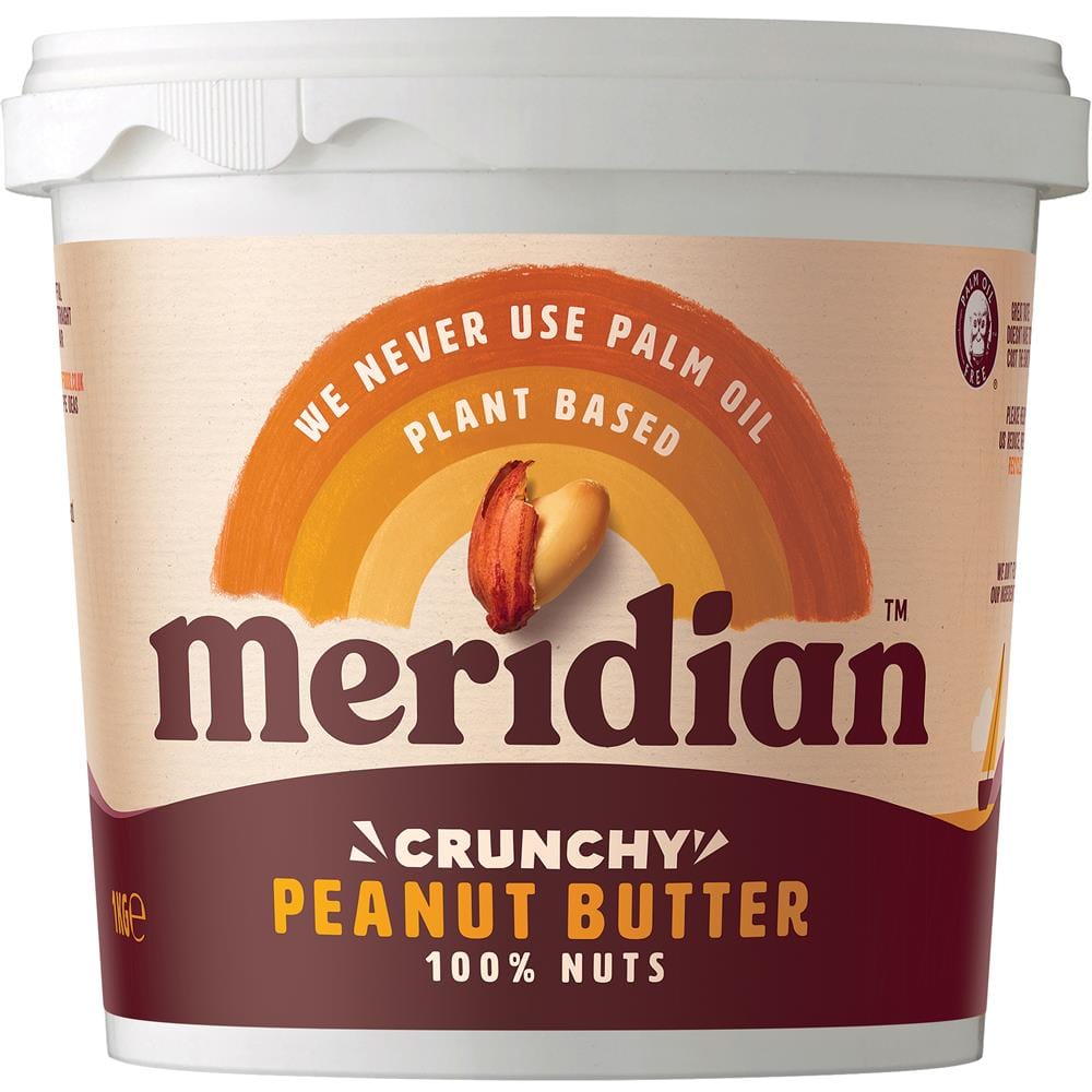 Crunchy Peanut Butter 100% 1000g, Meridian