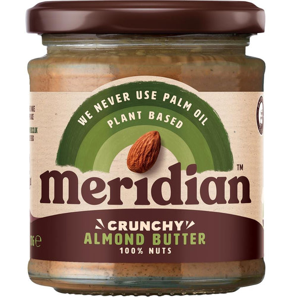 Crunchy Almond Butter 100% 170g, Meridian