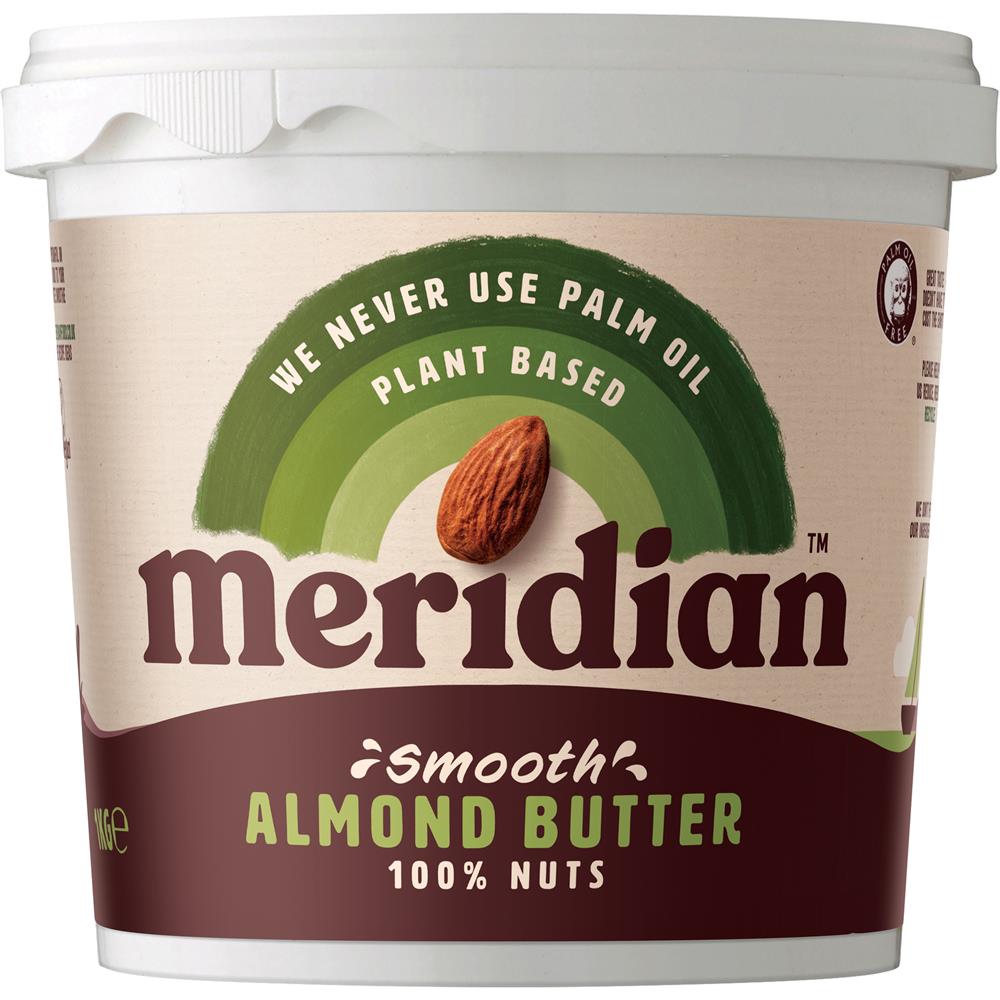 Smooth Almond Butter 100% 1kg, Meridian