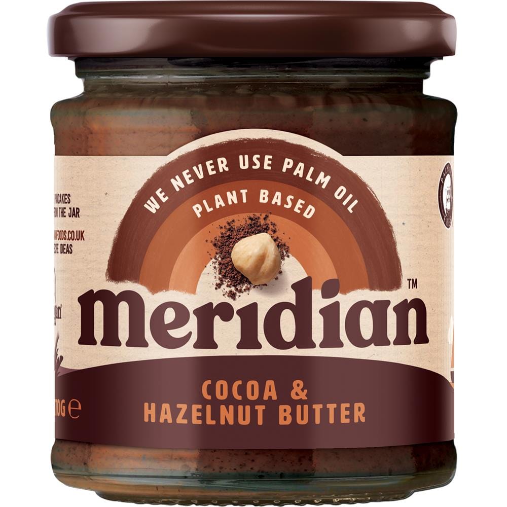 Cocoa & Hazelnut Butter 170g, Meridian