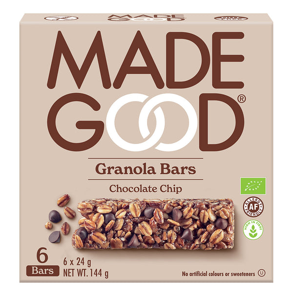 MadeGood Granola Bar Chocolate Chip 6 x 24g Multipack, MadeGood