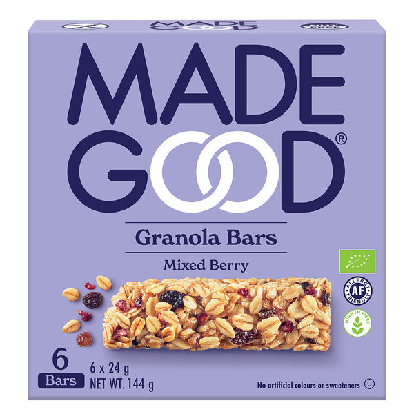 MadeGood Granola Bar Mixed Berry 6 x 24g Multipack, MadeGood