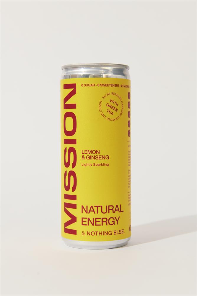 Mission Natural Energy - Lemon & Ginseng with Green Tea, Mission