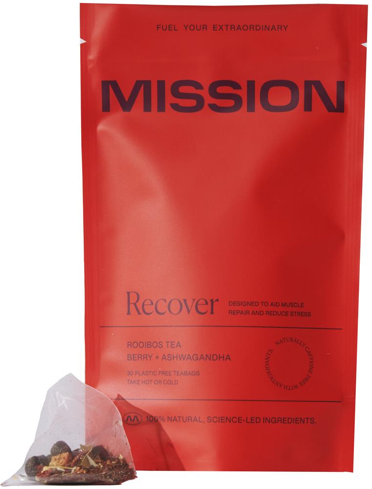 Recover 100% Natural Berry and Ashwagandha (30 teabags), Mission