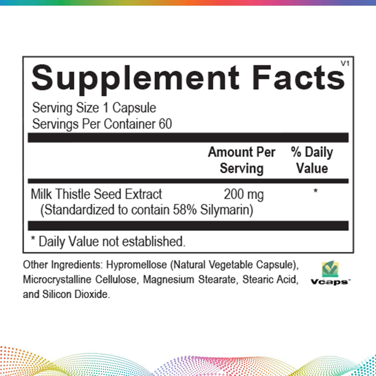 New Beginnings Milk Thistle 200mg – 60 Capsules – image 2