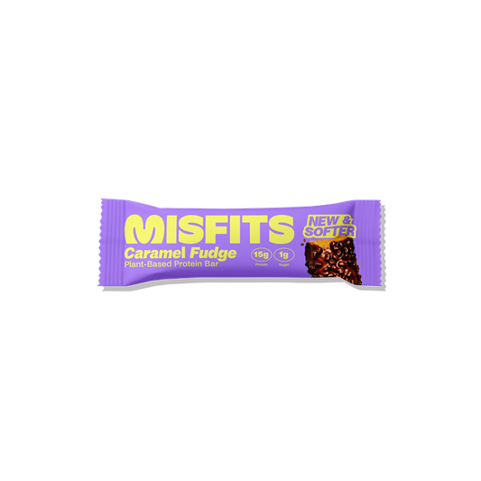 Misfits Plant-Based Protein Bar 15x50g Caramel Fudge