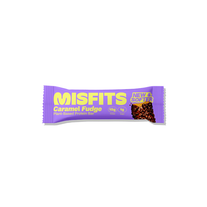 Misfits Plant-Based Protein Bar 15x50g Caramel Fudge