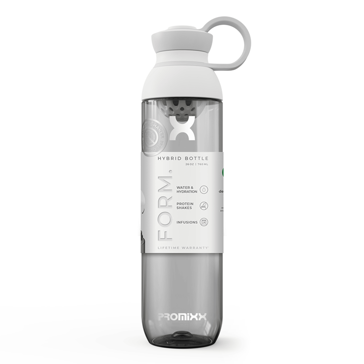 PROMiXX Form Ecozen Shaker Bottle 760ml Ceramic White & Cool grey