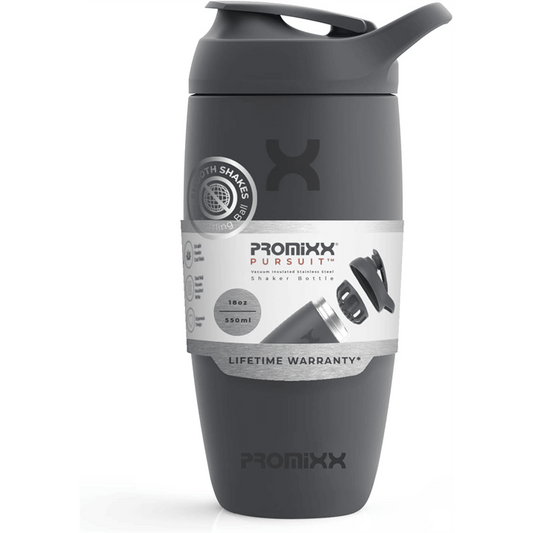 PROMiXX Pursuit Stainless-Steel Shaker Bottle 550ml Graphite