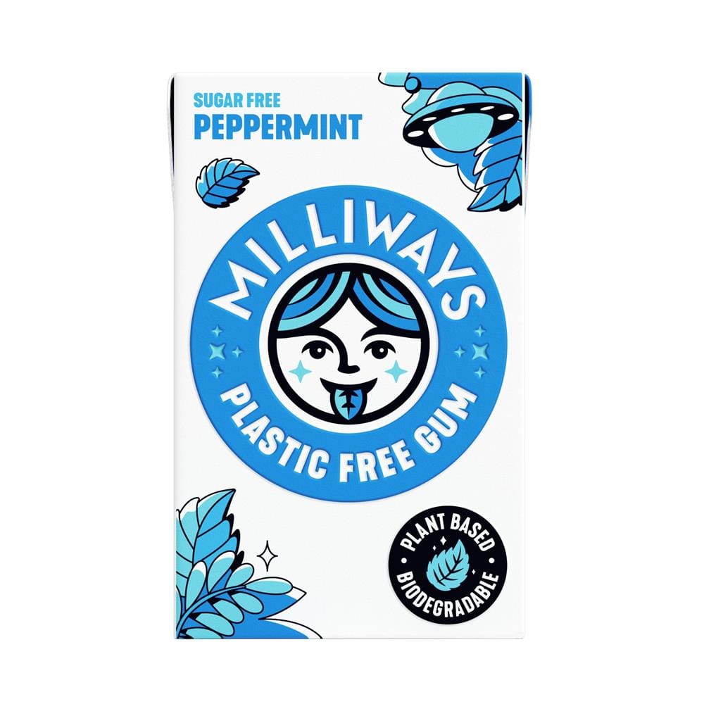 Milliways Peppermint Power Chewing Gum 19g, Milliways Food