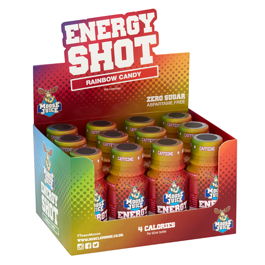 Muscle Moose Moose Juice Energy Shot 12x60ml Rainbow Candy