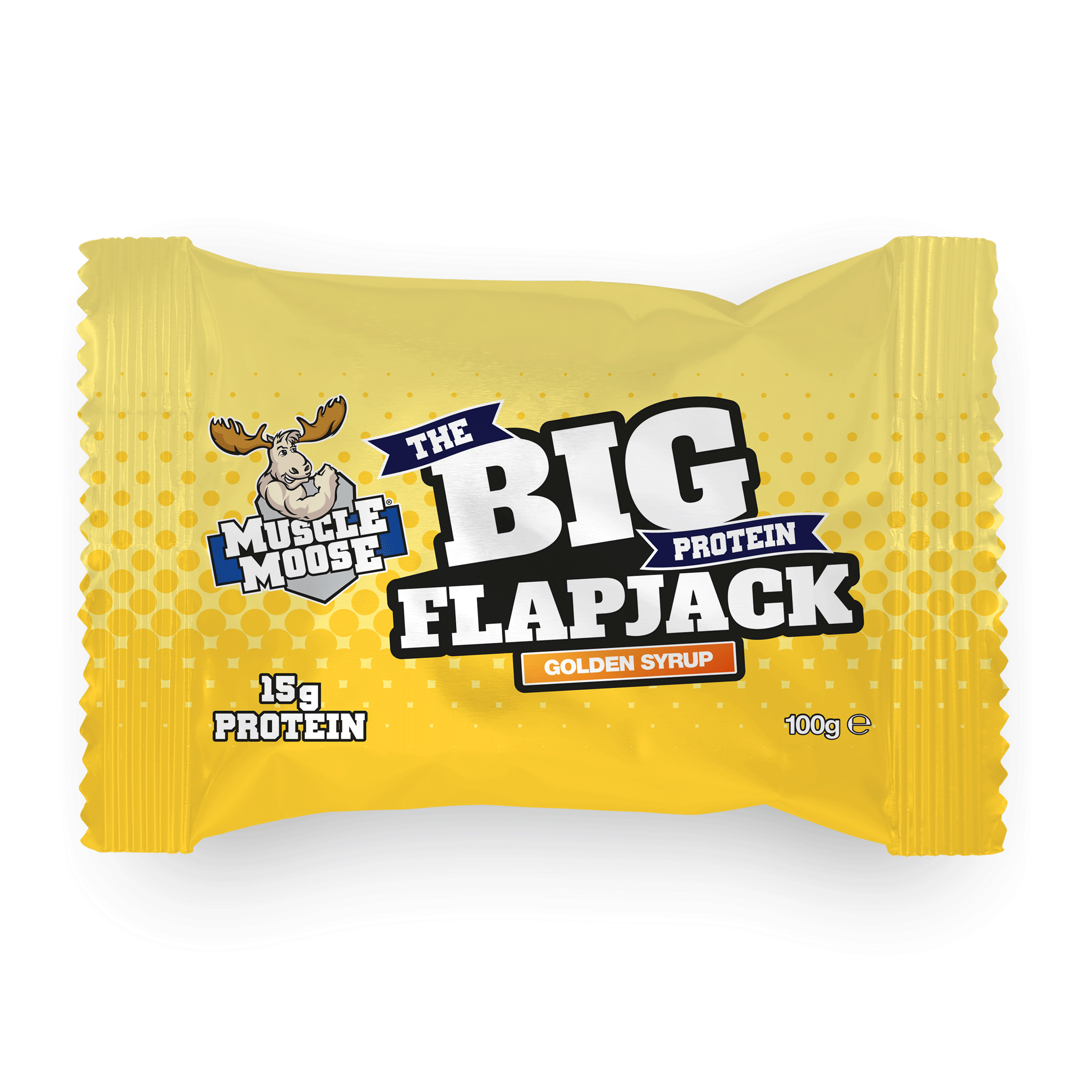 Muscle Moose Big Protein Flapjack 12x100g Golden Syrup