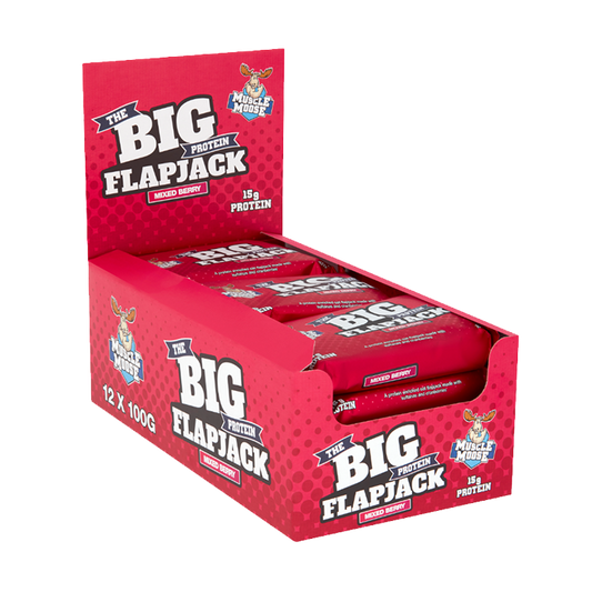 Muscle Moose Big Protein Flapjack 12x100g Mixed Berry