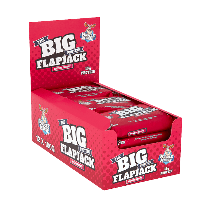 Muscle Moose Big Protein Flapjack 12x100g Mixed Berry