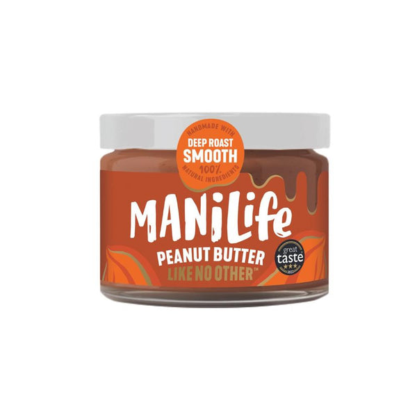 ManiLife Deep Roast Smooth Peanut Butter - 275g Jar, Manilife