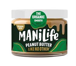 Organic Smooth Peanut Butter 275g, Manilife