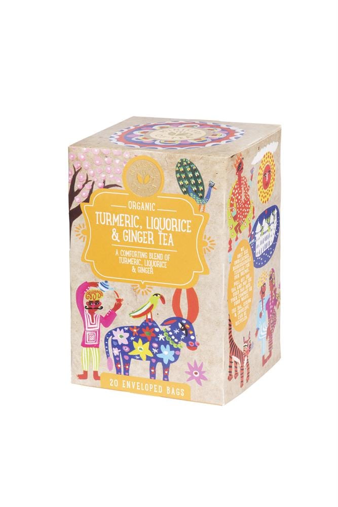 Organic Turmeric Liquorice and Ginger Infusion Tea 20 bags, Ministry of Tea