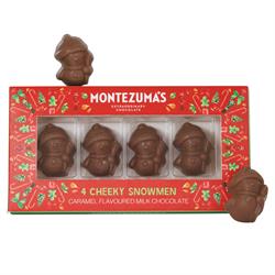 Milk Choc Caramel Snowmen, Montezumas Chocolate