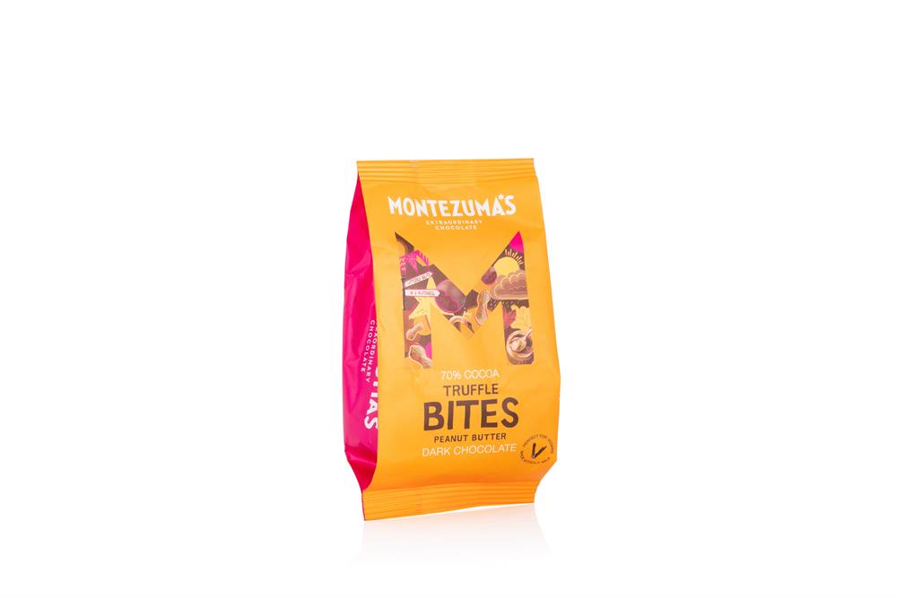 Truffle Bites Dark Chocolate Peanut Butter 120g, Montezumas Chocolate