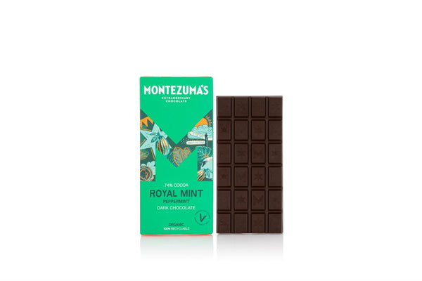 Royal Mint Dark Organic with Mint 90g, Montezumas Chocolate