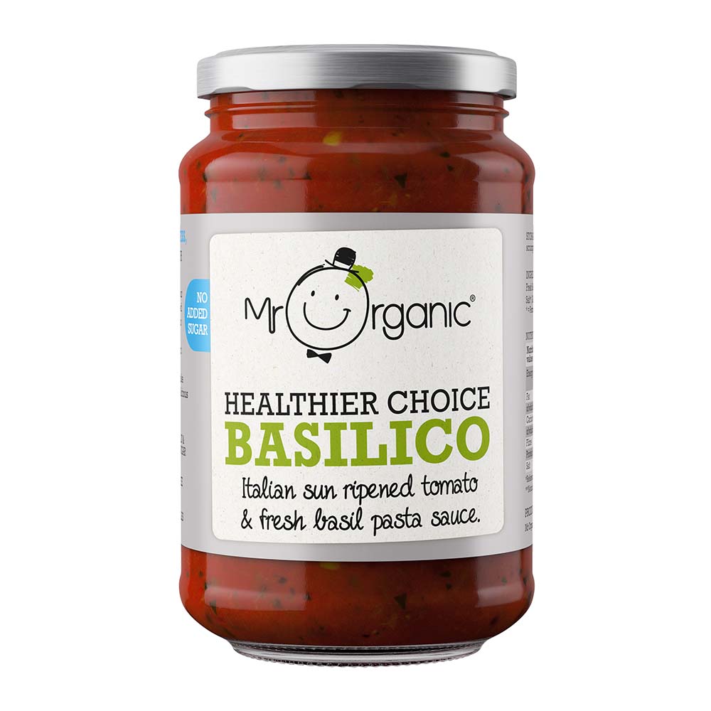 Mr Organic Healthier Choice Basilico Pasta Sauce 350g, Mr Organic