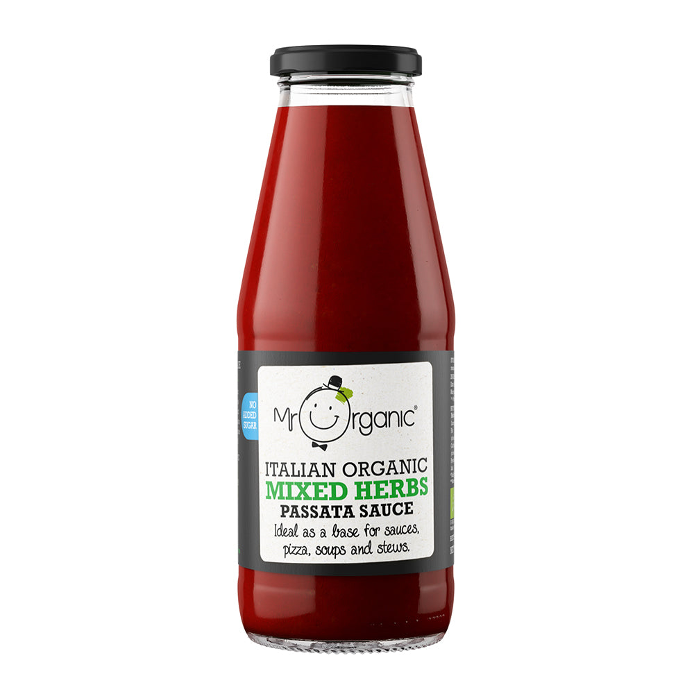 Mr Organic Mixed Herbs Passata Sauce 400g, Mr Organic